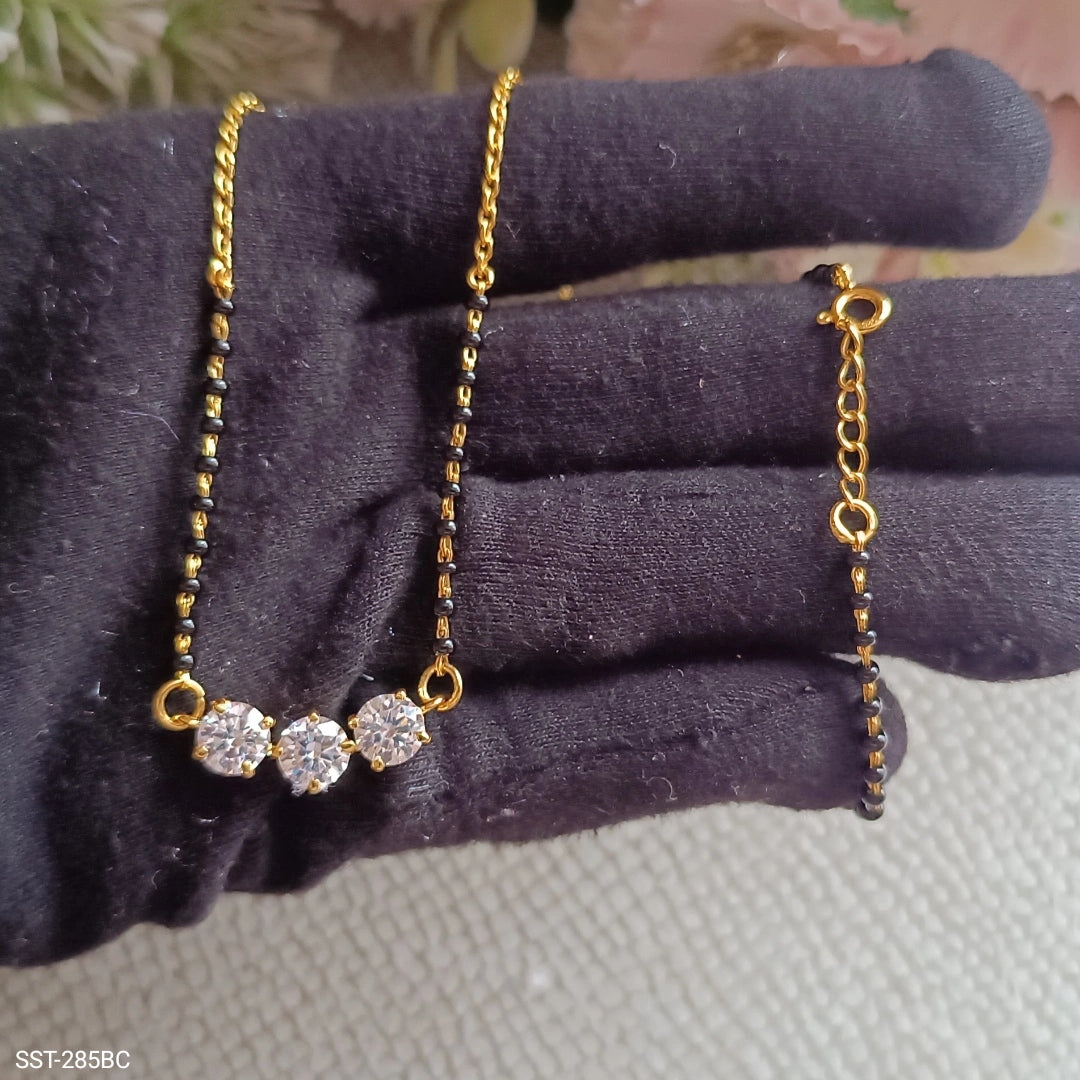 SST 285BC | ELEGANT CRYSTAL ACCENT FANCY MANGALSUTRA