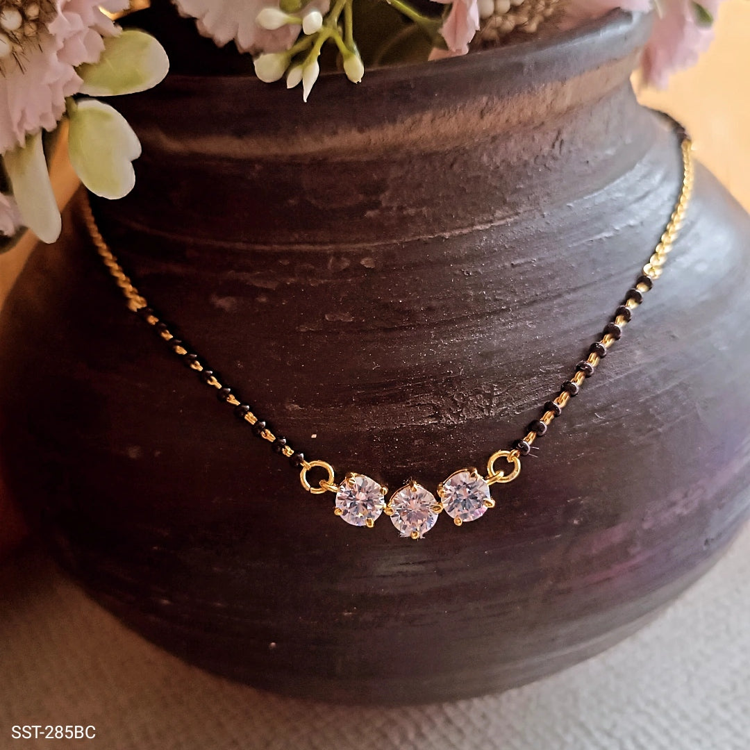 SST 285BC | ELEGANT CRYSTAL ACCENT FANCY MANGALSUTRA