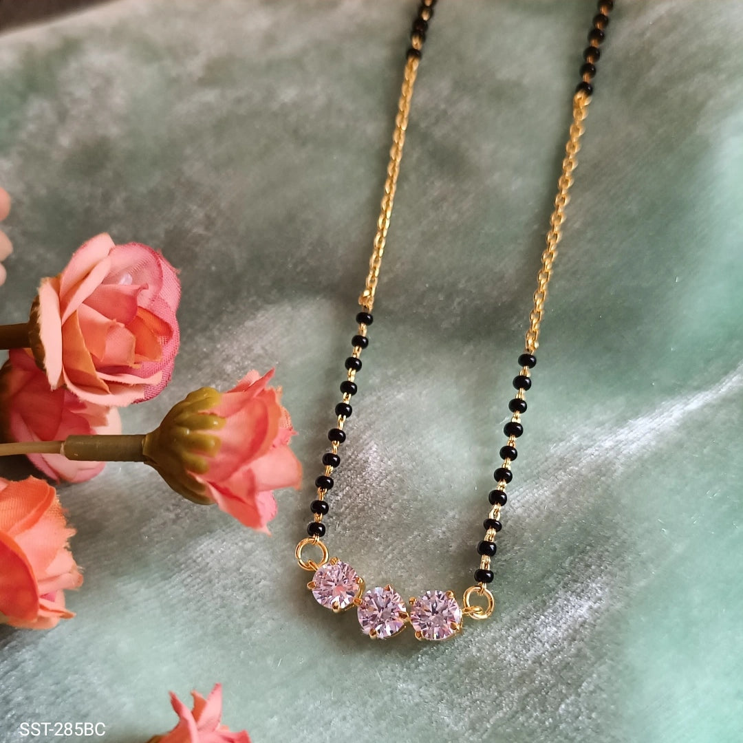 SST 285BC | ELEGANT CRYSTAL ACCENT FANCY MANGALSUTRA