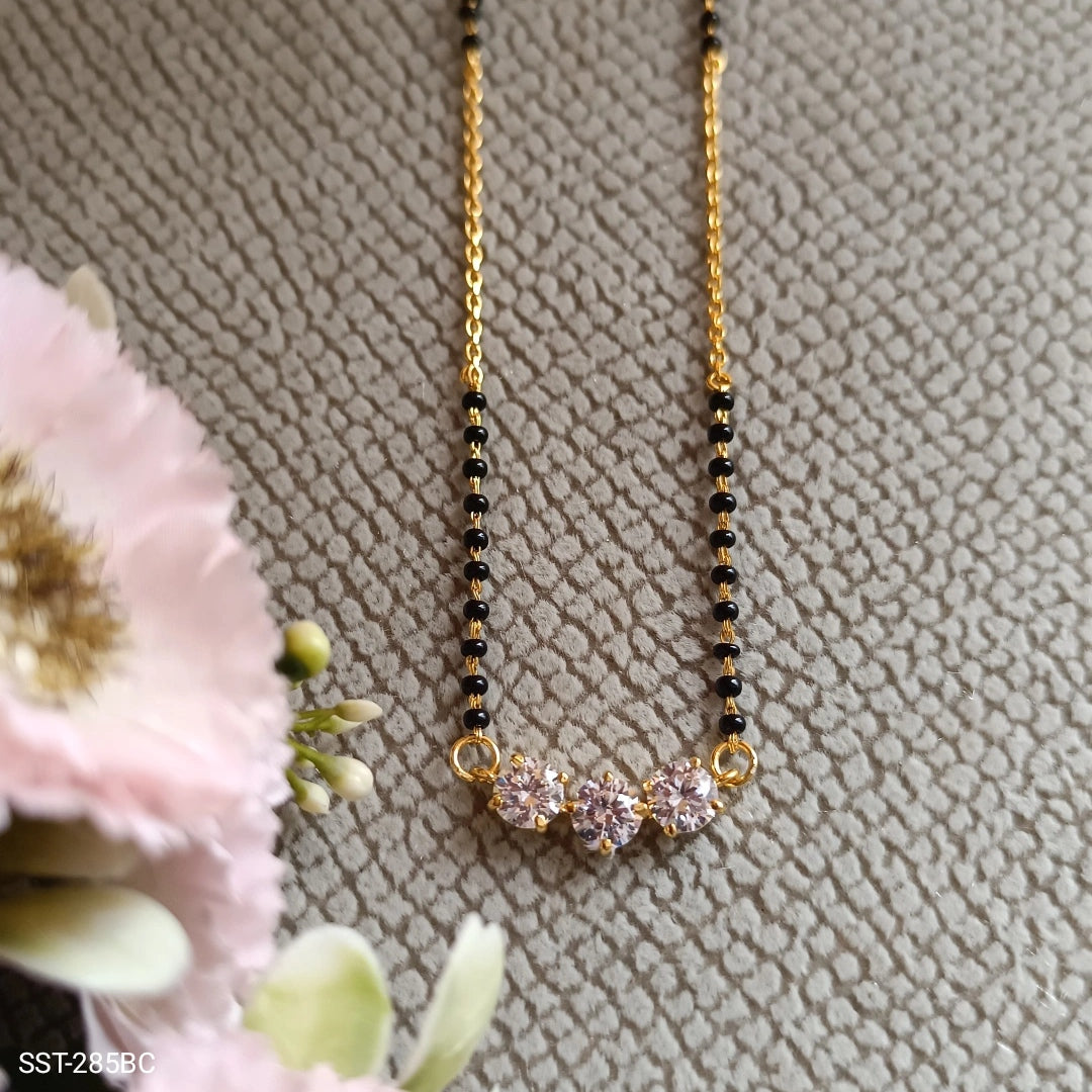 SST 285BC | ELEGANT CRYSTAL ACCENT FANCY MANGALSUTRA