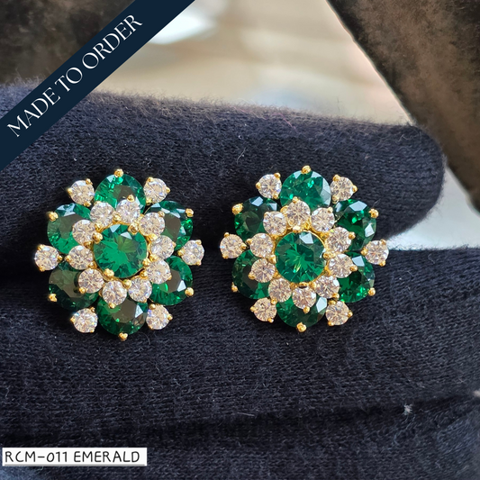 RCM 011 EMERALD | EARRINGS