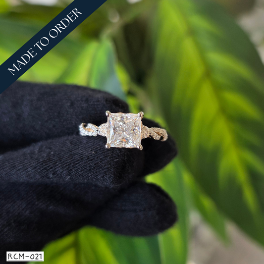 RCM 021 |  Certified Moissanite Ring | 925 Silver