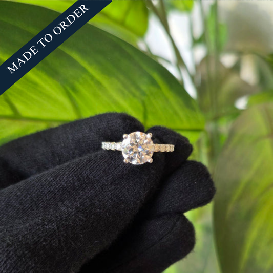 RCM 015 | Certified Moissanite Ring | 925 Silver