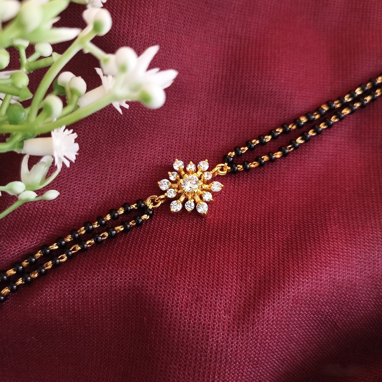 SST 048 | FLORAL SPARKLE MANGALSUTRA  BRACELET