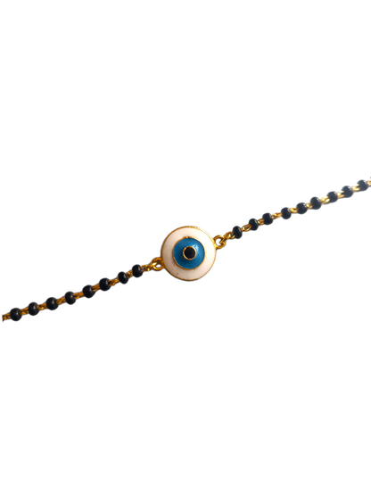 ROUND EVIL EYE SILVER BABY NAZARIYA BRACELET