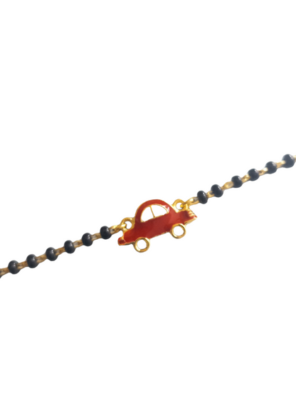 RED ROYAL CAR SILVER BABY NAZARIYA BRACELET