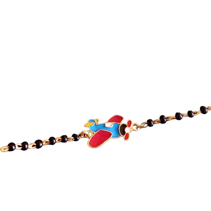 INDIAN ARMY FIGHTER AIRCRAFT SILVER BABY NAZARIYA BRACELET
