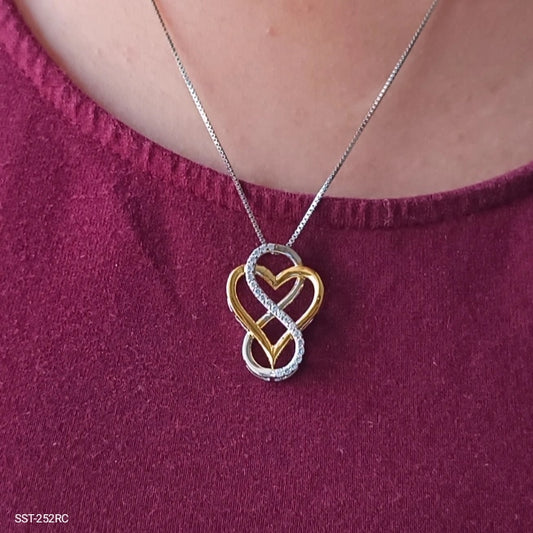 SST 252RC | INTERLOCKED HEART DIAMOND MANGALSUTRA