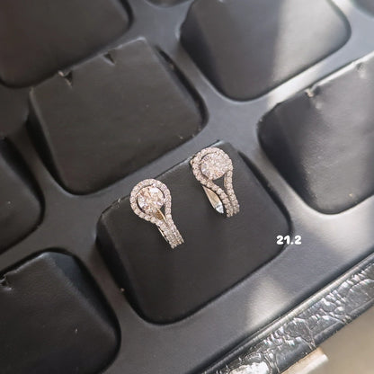 SST 207 | PORTUGUESE DIAMOND AND HALO BALI EARRINGS