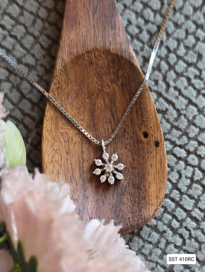 SST 410RC | FANCY FLOWER PENDENT CHAIN