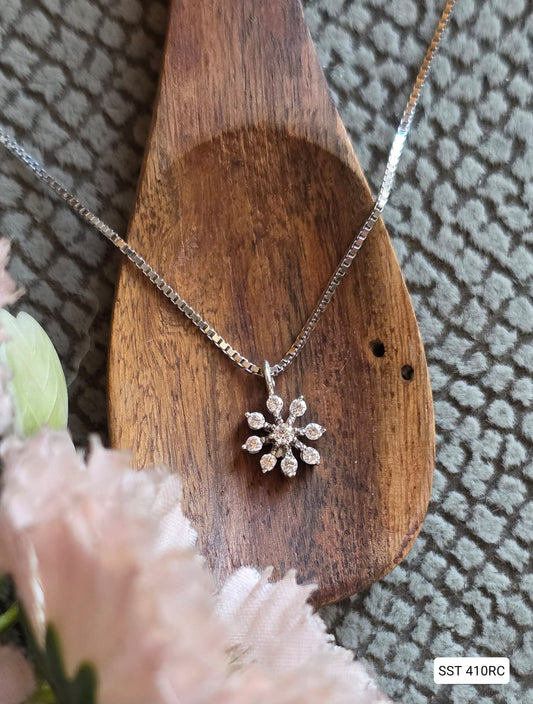 SST 410RC | FANCY FLOWER PENDENT CHAIN