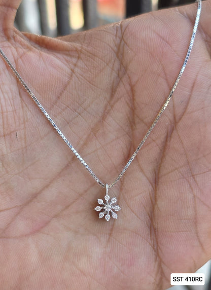 SST 410RC | FANCY FLOWER PENDENT CHAIN