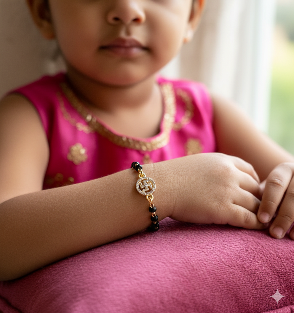 DIAMOND STUDDED SWASTIC KIDS NAZARIYA