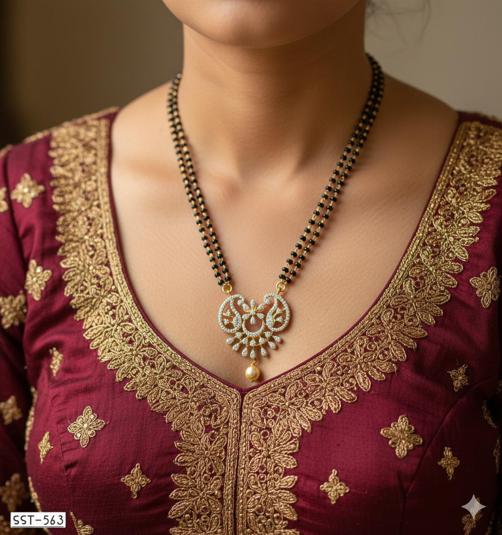 SST 563 | RADIANT BLOOM DIAMOND MANGALSUTRA