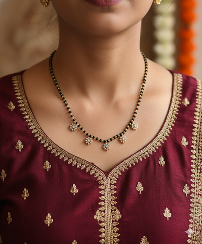 SST 410BB | FANCY FLOWER MANGALSUTRA