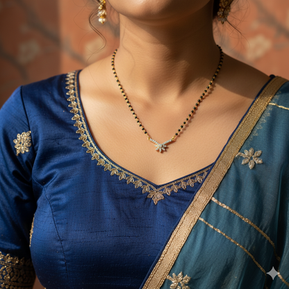 SST 211 | DIAMOND FLORAL PENDANT MANGALSUTRA