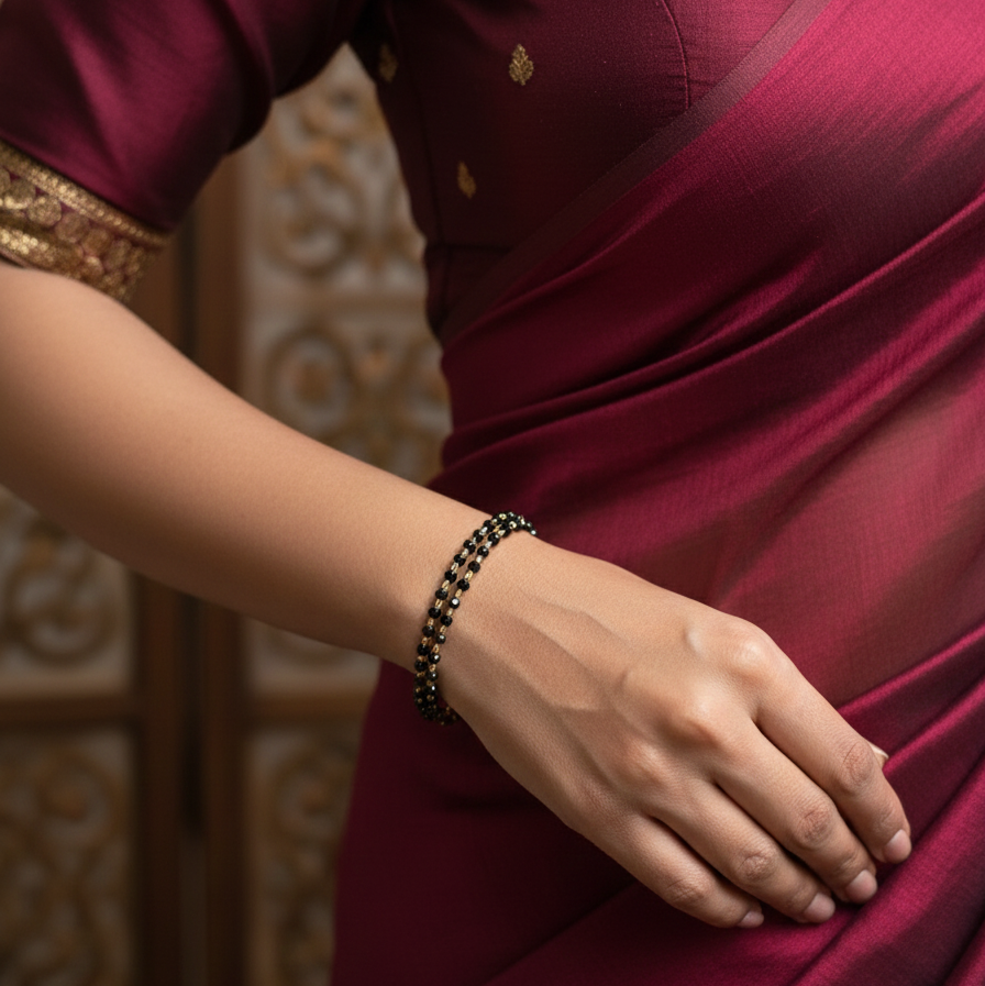 Crystal Diamond Double Layer Bracelet