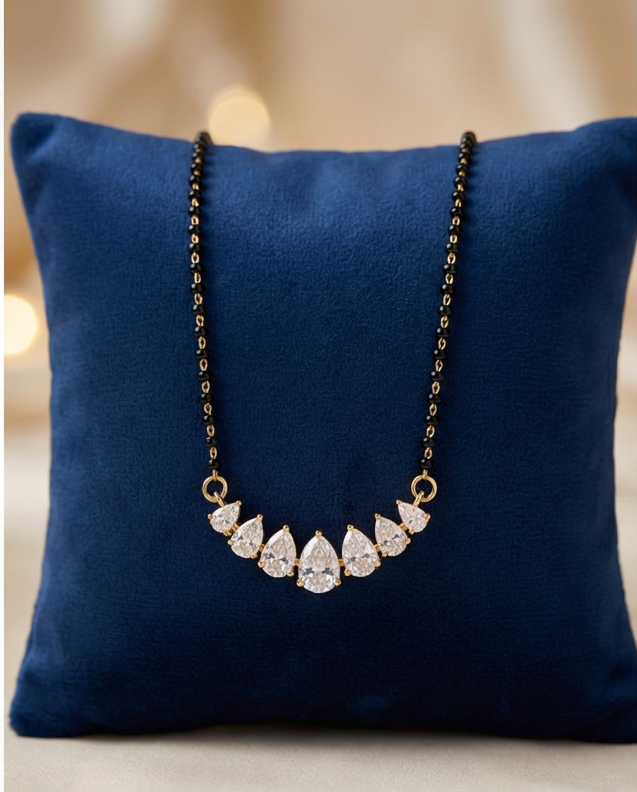 SST 585 | RADIANT TEARDROP CRYSTAL MANGALSUTRA