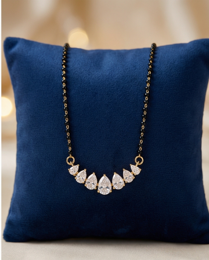 SST 585 | RADIANT TEARDROP CRYSTAL MANGALSUTRA
