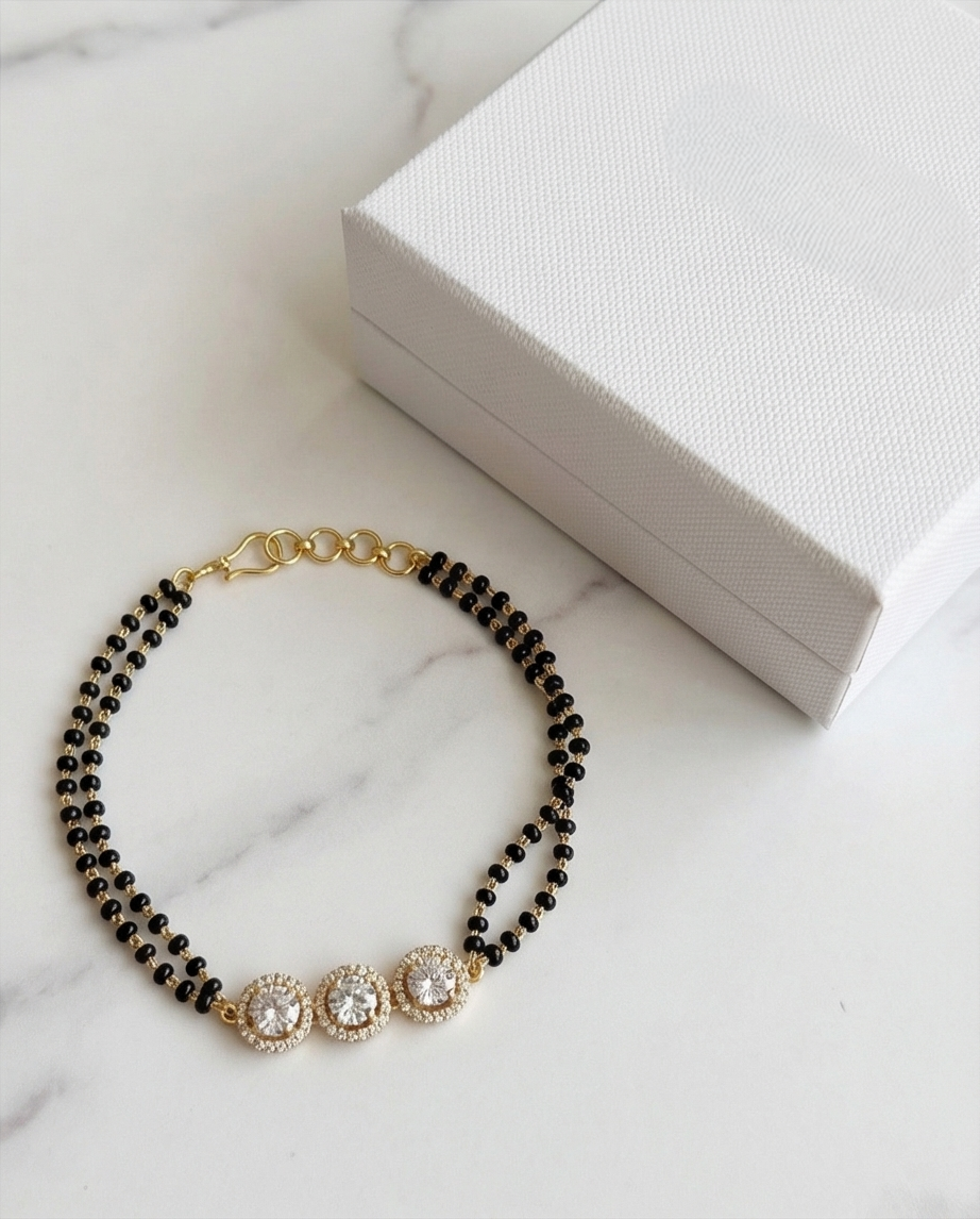 SST 059 | LIFE CYCLE ROUND HALO MANGALSUTRA BRACELET