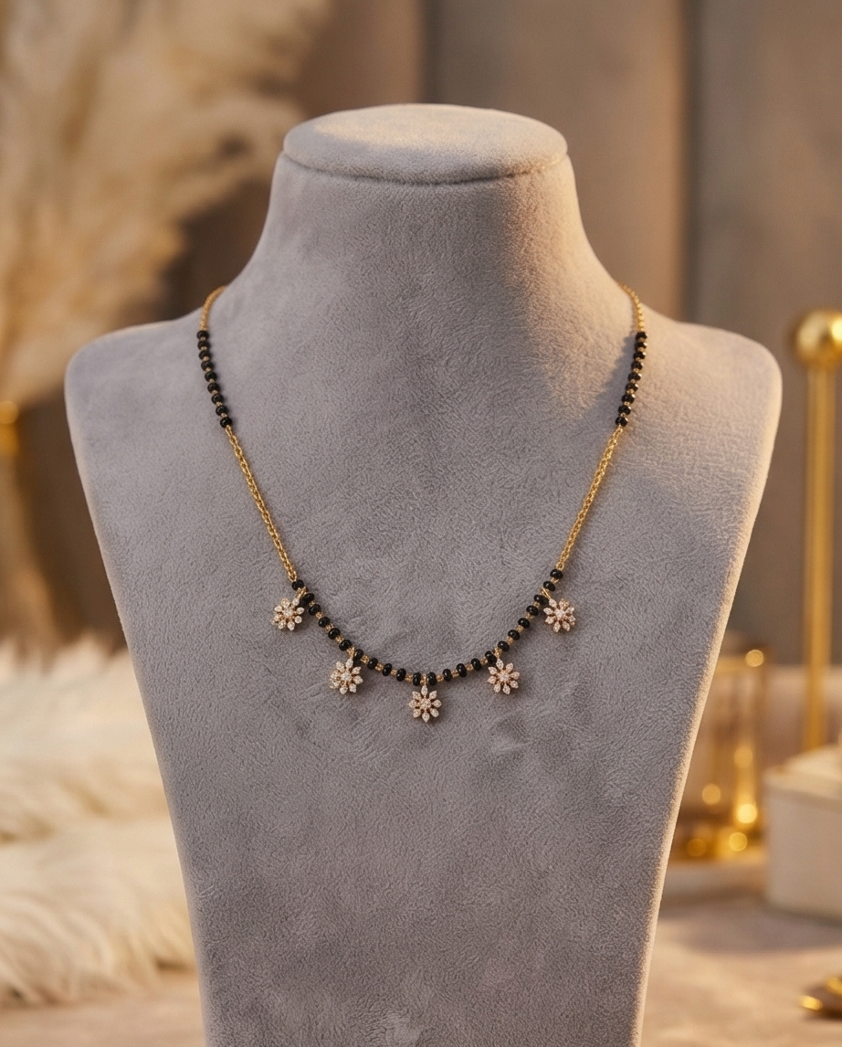 SST 410NC | FANCY FLOWER MANGALSUTRA