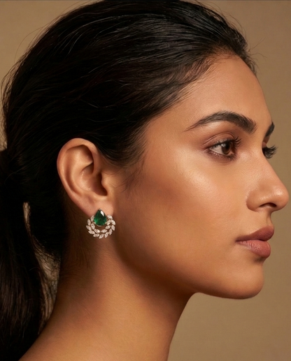SST 557 | EMERALD WREATH ELEGANCE EARRINGS