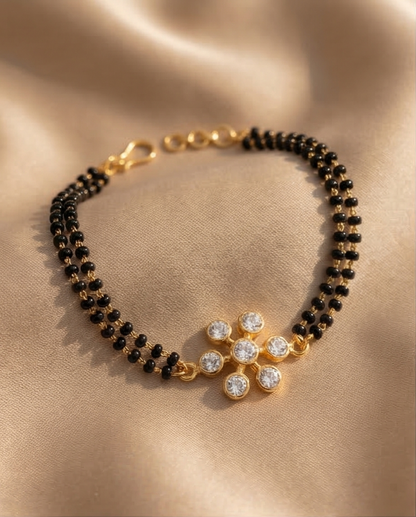 SST 163 | DIAMOND FLORAL MANGALSUTRA  BRACELET