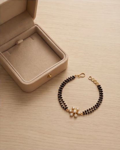 SST 163 | DIAMOND FLORAL MANGALSUTRA  BRACELET