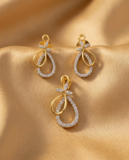 SST 515 | TWIRLING TEARDROP PENDANT SET