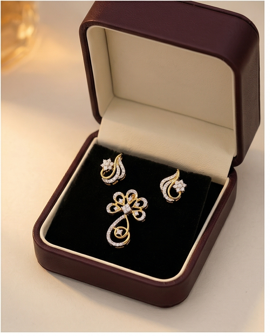 SST 289P + 299 | PENDENT AND EARRINGS SET