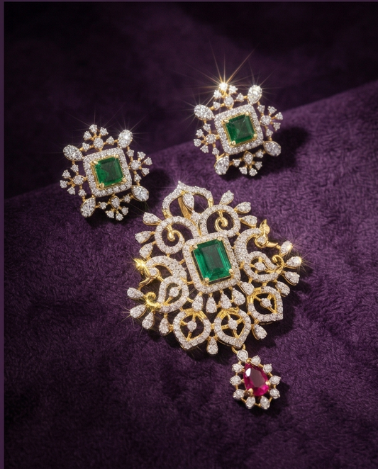 SST 483 + 543 | EARRINGS AND PENDENT SET