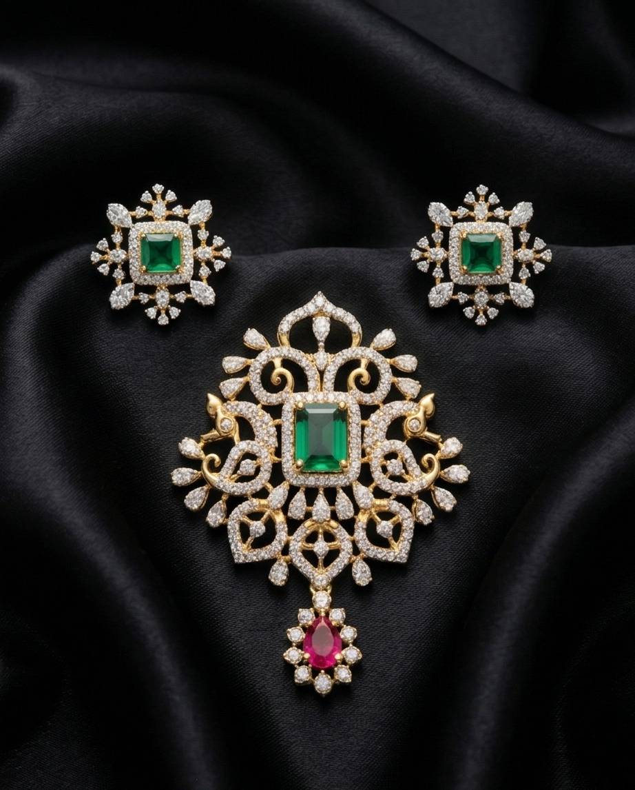 SST 483 + 543 | EARRINGS AND PENDENT SET