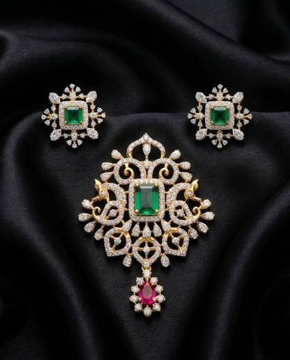 SST 483 + 543 | EARRINGS AND PENDENT SET