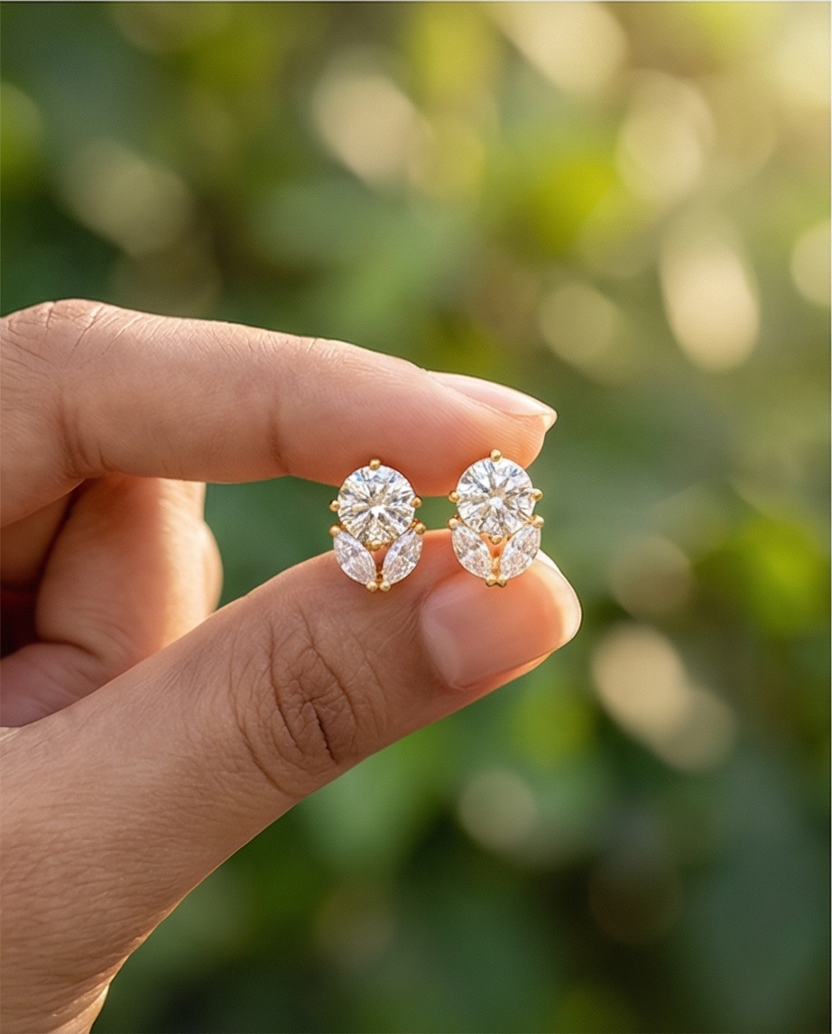 SST 145 | BRILLIANT FLORAL STUD EARRINGS