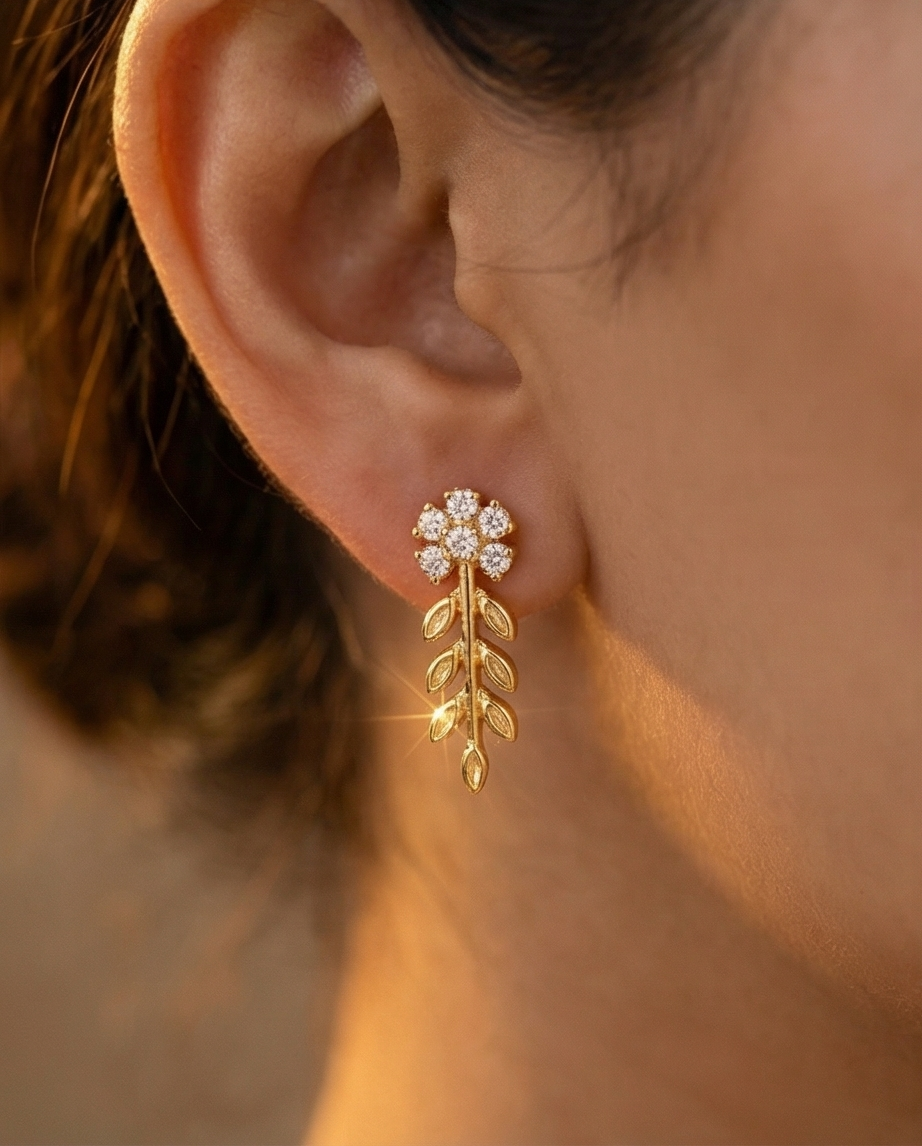 SST 356 | FLOWER LEAF EARRINGS