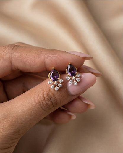 SST 539Amt |  TEARDROP EARRINGS WITH DAZZLING ACCENTS