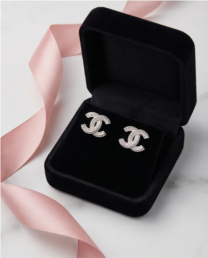 SST 022 | INTERLOCK CUBIC ZIRCONIA EARRINGS