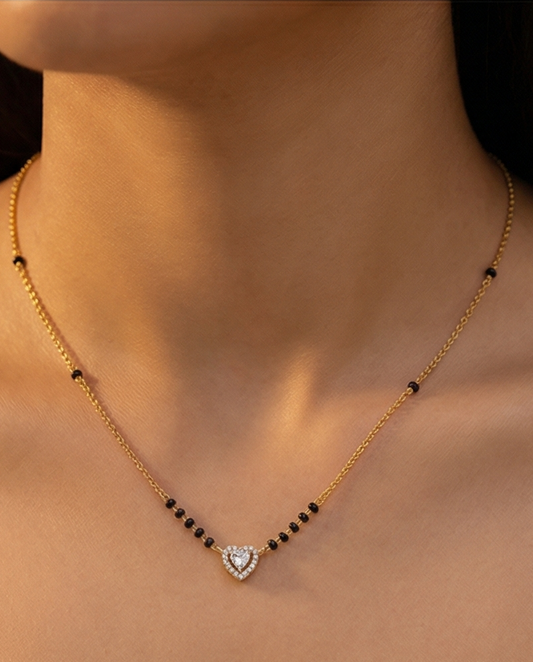 SST 185KC | HEART DIAMOND MANGALSUTRA