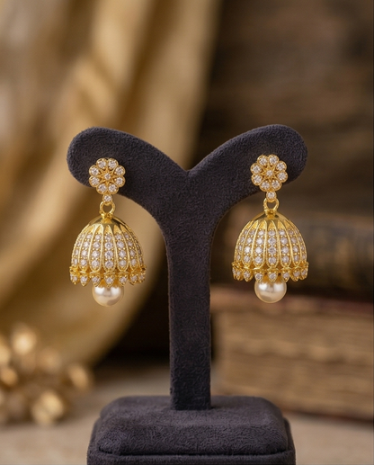 SST 514 | PEARL JEWEL JHUMKA EARRINGS