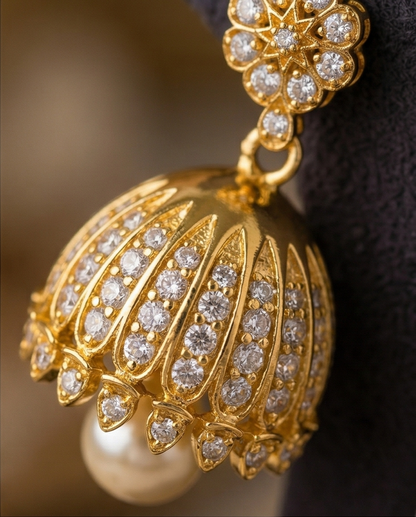 SST 514 | PEARL JEWEL JHUMKA EARRINGS
