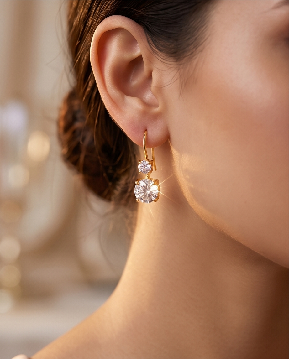 SST 169 | SOLITAIRE PAIR EAR RINGS