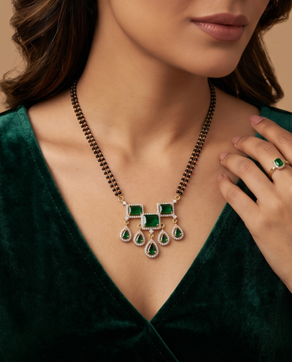 SST 080 | EMERALD TEARDROP MANGALSUTRA