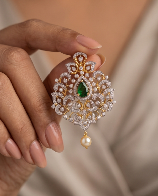SST 294 | LUXURIOUS EMERALD AND PEARL LOCKETS