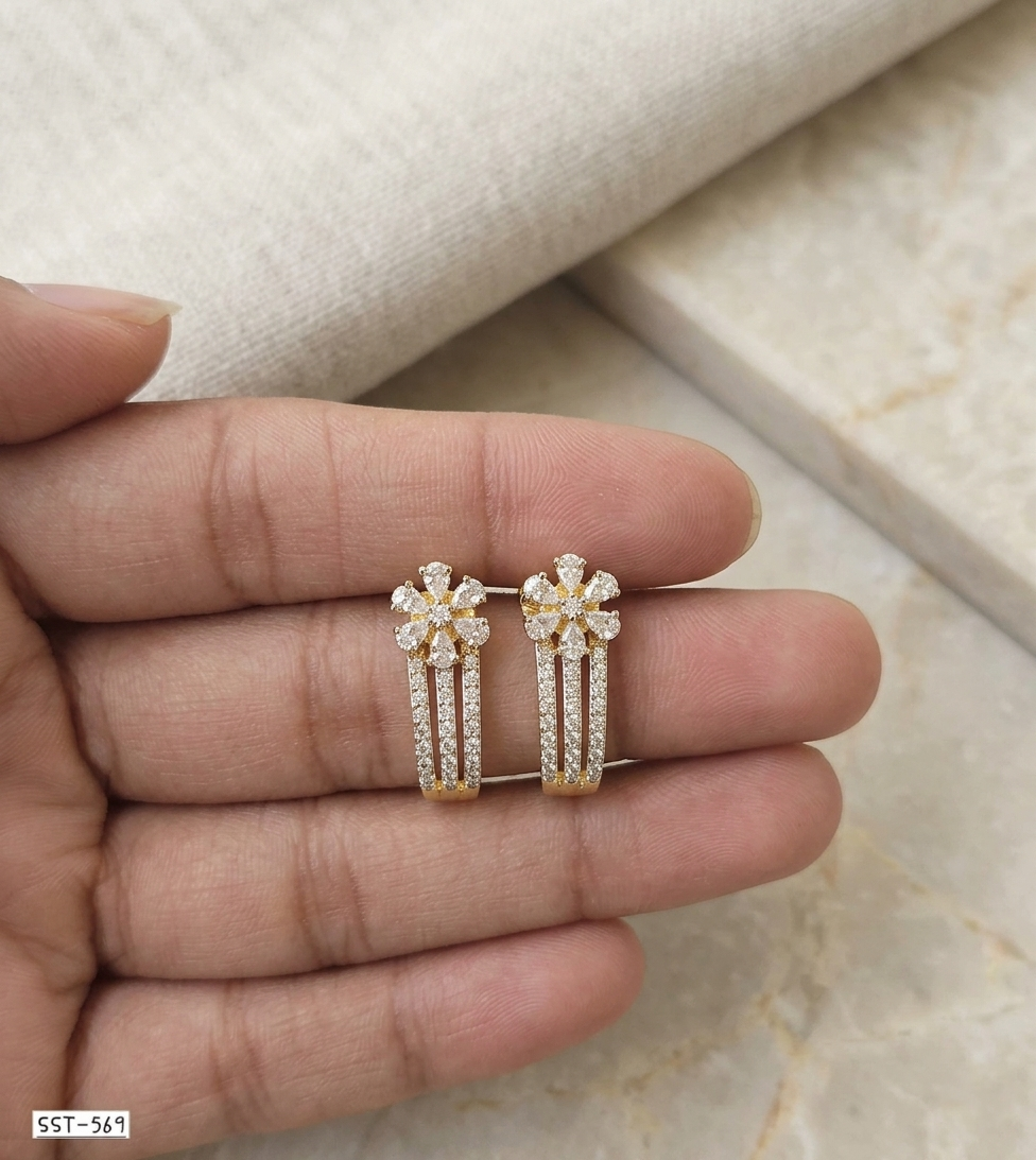 SST 569 | ELEGANT BLOOM CASCADE STUDS
