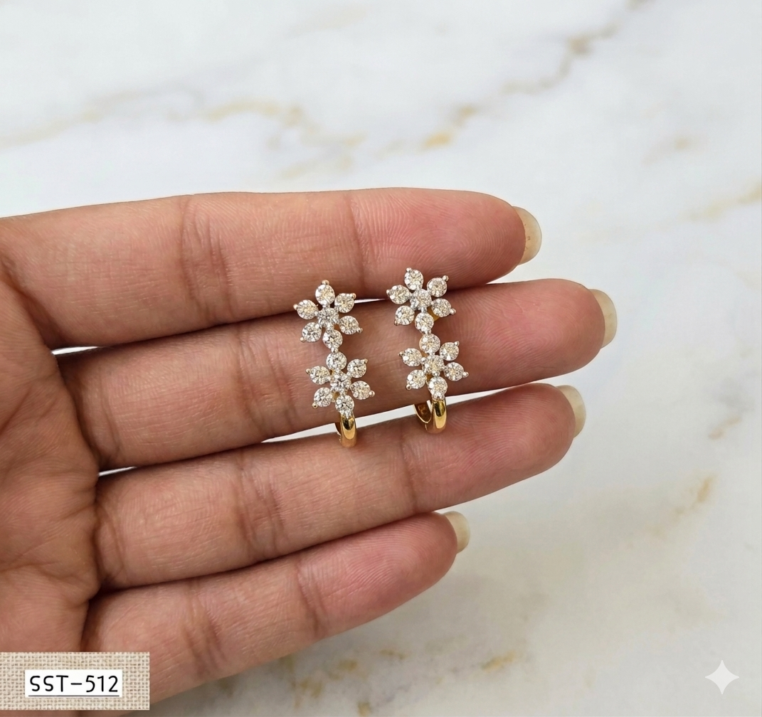 SST 512 | FLOWER STUDED EARRINGS