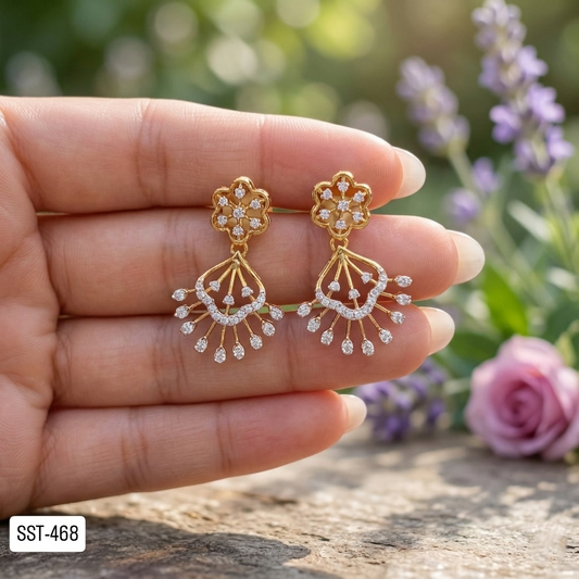 SST 468 | FLORAL DANGLE DROP EARRINGS