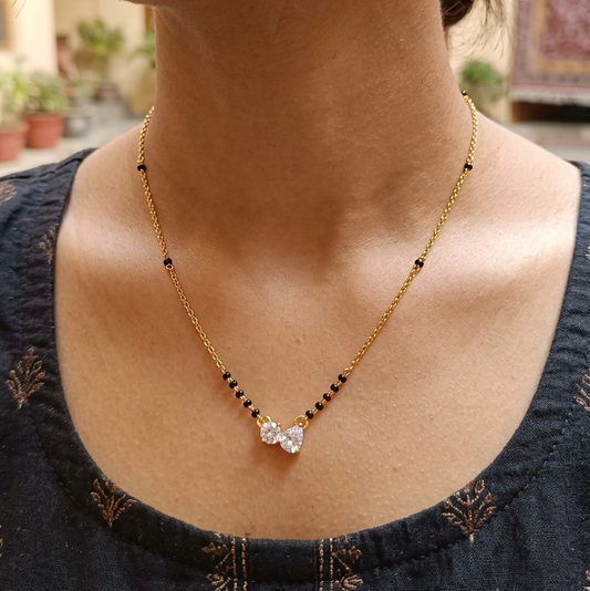 SST 361KC | CHARMING DOUBLE STONE MANGALSUTRA