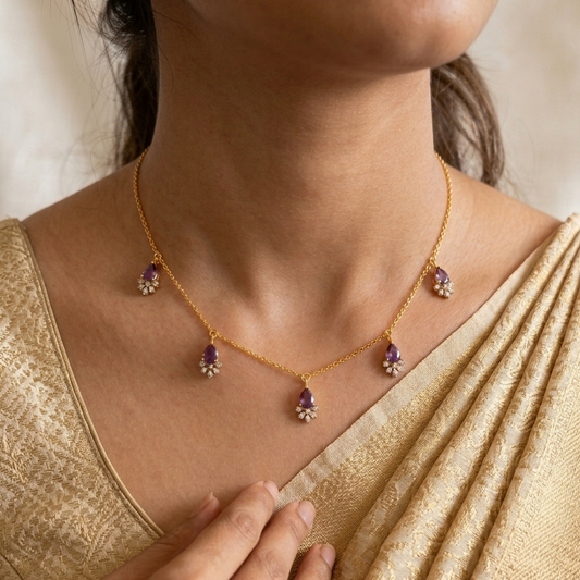 SST 520C Amt | EMERALD BLOSSOM MANGALSUTRA