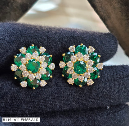 RCM 011 EMERALD | EARRINGS