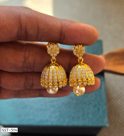 SST 514 | PEARL JEWEL JHUMKA EARRINGS